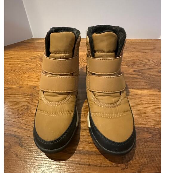 Sorel Kids Whitney II Strap Waterproof Snow Boots – Tan – Size 13 Winter Gear - Picture 3 of 9